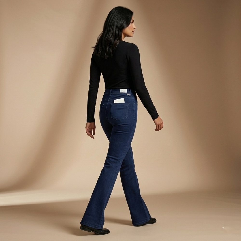 Bootcut & Flared Jeans — Dark Blue view 3