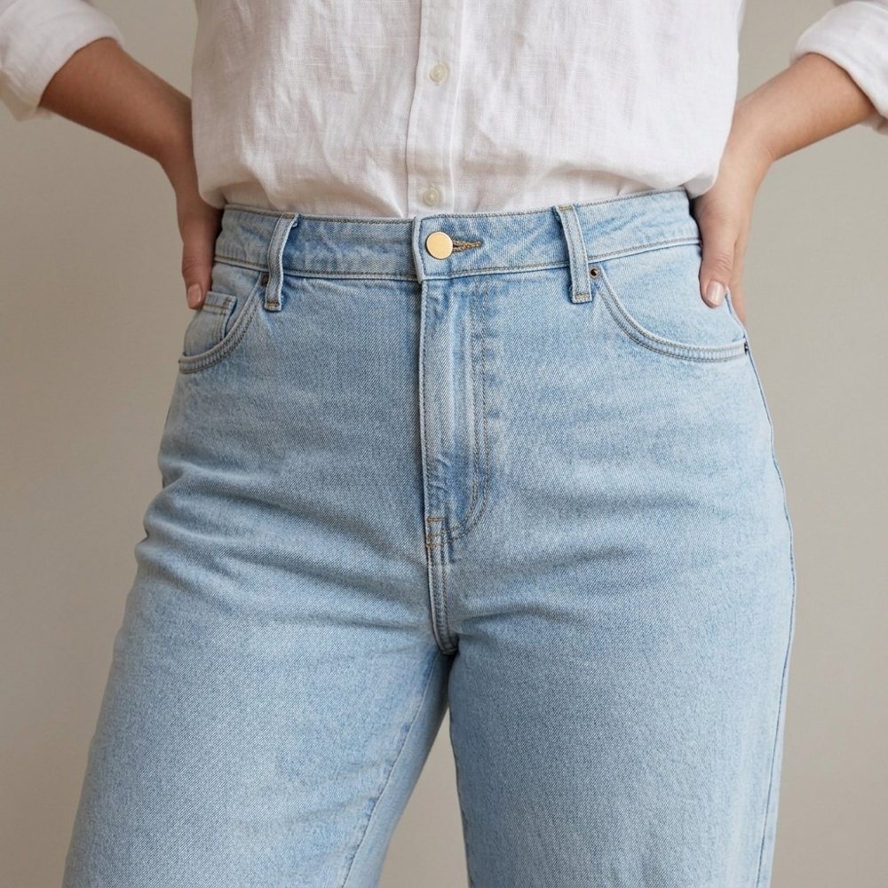 Plus Fit Jeans — Ice view 4