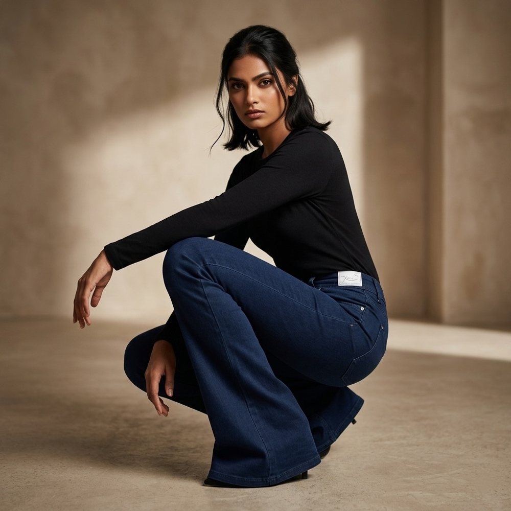 Bootcut & Flared Jeans — Dark Blue view 4
