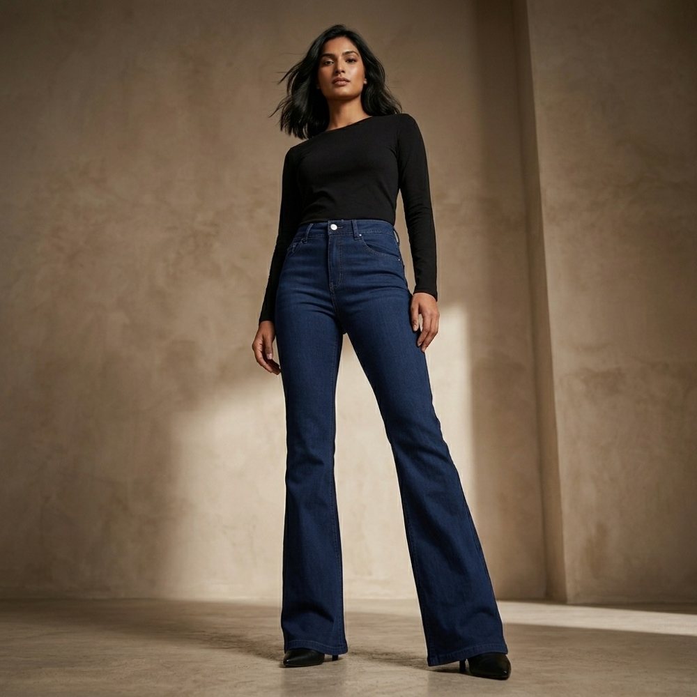 Bootcut & Flared Jeans — Dark Blue view 5