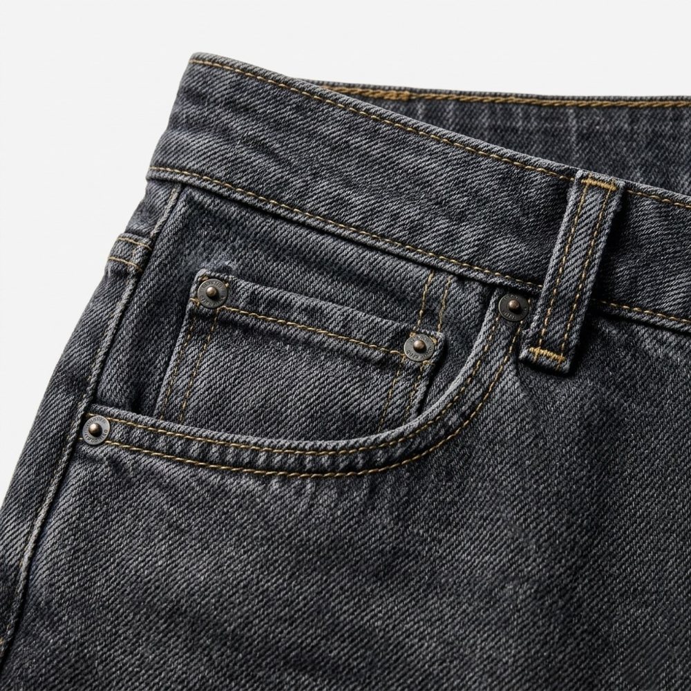 Plus Fit Jeans — Black view 6
